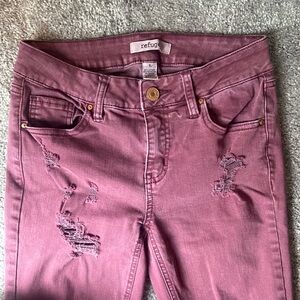 Refuge Maroon Skinny Jeans